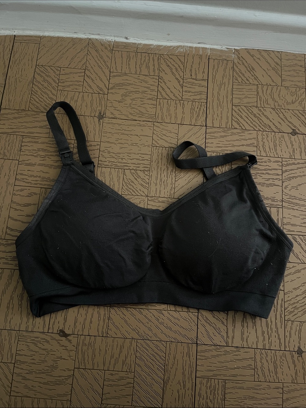 Thyme Maternity Grey Wireless Nursing Bra